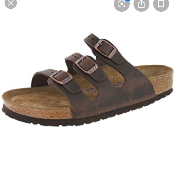 Birkenstock Shoes - Birkenstock 3 strap brown leather sandal sz 40/9